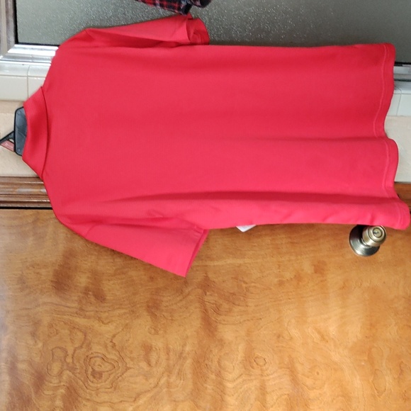 ❤️ Reebok Men SS Perf Polo Neon Red - Picture 4 of 5